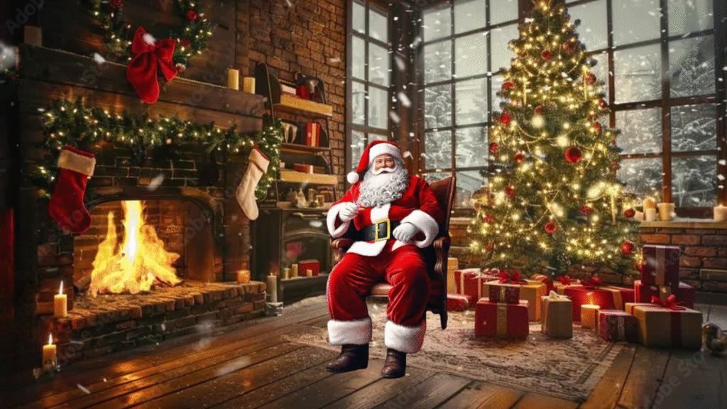 क्रिसमस ट्री पर