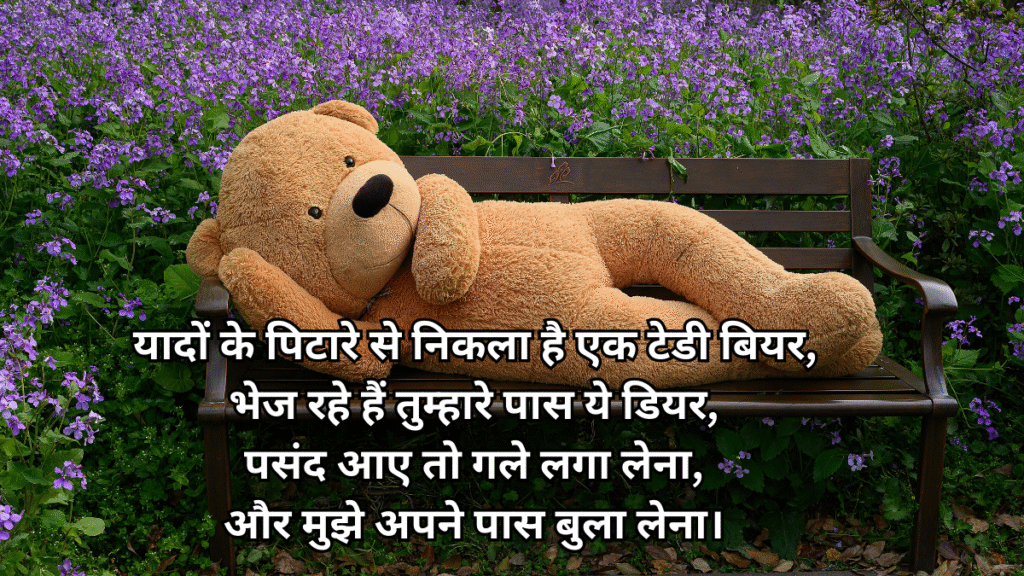 टेडी डे 2026 हिंदी शायरी